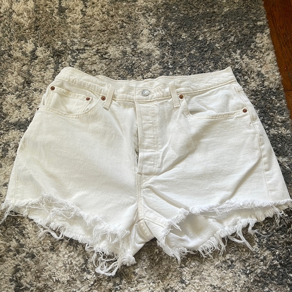 Cream Levi 501 shorts W33